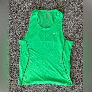 ASICS green tank